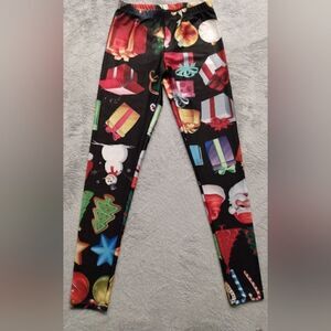Women's Printed Leggings Christmas Soft Casual Yoga Stretchy Pants Workout Leggi